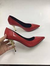 Moraima Snc Red Patent Leather Strange Heels Woman Shoes Sexy Pointed Toe Party Wedding Heels Crystal Embellisehd Heels Pumps 2024 - buy cheap