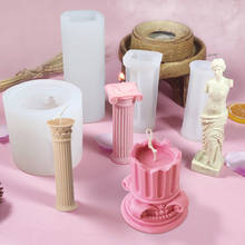 Venus Goddess DIY Candles Mold Silicone Roman Column Human Body Wax Mold Art Body Crafts 3D Candle Making Handmade 2024 - buy cheap