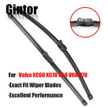 Gintor Wiper Front Wiper Blades For Volvo XC60 XC70 V50 V60 V70 C30 C70 S40 S60 S80 Windshield Windscreen Front Window 26''20'' 2024 - buy cheap