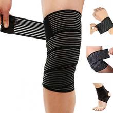 1Pc Elastic Breathable Sports Wrist Knee Ankle Elbow Calf Arm Band Brace Support Wrap gym  Elbow & Knee Pads 2024 - buy cheap