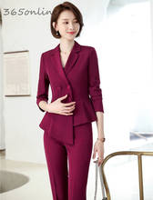 Formal Uniforms Designs Pantsuits for Women Business Work Wear Professional Ladies Office Blazers Autumn Winter Trousers Sets 2024 - buy cheap