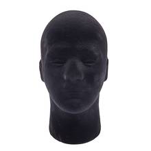 Male Styrofoam Foam Mannequin Manikin Head Model Wigs Gles Cap Display Stand Black 2024 - buy cheap