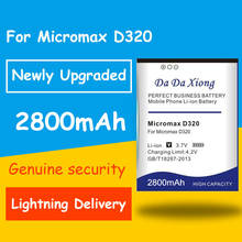 Подлинная безопасность 2800mAh D320 литий-ионный аккумулятор высокой емкости батареи для Micromax d320 батареи 2024 - купить недорого