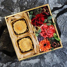 Portable Flower Dessert Gift Box Packaging Flower Paper Basket Gifts Folding Paper Box Florist Supplies DIY Wedding Party Craft 2024 - buy cheap