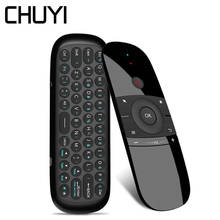 CHUYI W1 2.4G Wireless Keyboard Mouse Combo Mini Air Rechargeable Mouse Remote Control Mini Keyboard For Smart Android Tv Box PC 2024 - buy cheap