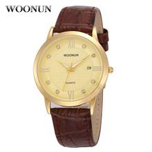 Simplicidade elegante relógios masculinos pulseira de couro genuíno quartzo relógios masculinos ultra finos reloj hombre montre homme 2024 - compre barato