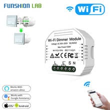 Interruptor inteligente com controle de intensidade., smart, wifi, para led, aplicativo tuya, controle remoto, 1/2 way, suporta alexa echo e google home. 2024 - compre barato