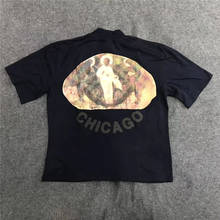 3d impressão kanye jesus é rei chicago pintura camiseta topo t camisa masculina 2024 - compre barato