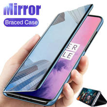 Smart Flip Cover Phone Case For Samsung Galaxy A21S A50 A01 A51 S20 Ultra Note 10 Plus A30 A40 A10 A7 A9 2018 Mirror Full Coque 2022 - купить недорого