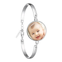 Pulsera de cadena con personalidad hecha a mano, brazalete con retrato de familia, bebé, papá, mamá, Brother, hermana y abuelos, regalo privado 2024 - compra barato