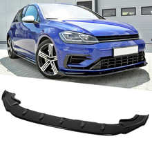 Glossy Black Front Bumper Lip Spoiler Refit for Maxton Style Splitter Fit for Volkswagen Golf MK7/MK7.5 GTD/GTI R 2013-2020 2024 - buy cheap