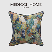 Medicci Home Tropical Cushion Cover Palm Leaves Parrot Toucan Decorative Square Luxury Pillow Case For Bedroom Living Room Sofa 2024 - buy cheap