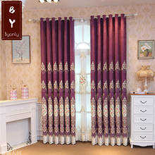 European Curtains for Living Room Luxury Chenille Embroidered Spring Room High Shading Curtains for Dining Room Bedroom 2024 - buy cheap