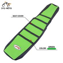 Cubierta de asiento de goma para motocicleta, agarre suave de cuero a rayas, para Kawasaki KX125, KX250, KX 125, 250, 1994, 1995, 1996, 1997, 1998 2024 - compra barato