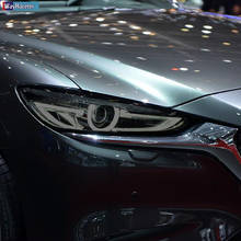 Película protectora para faros de coche, pegatina de TPU negra transparente para restauración de faros delanteros, para Mazda 6 2019 2020 Atenza, 2 uds. 2024 - compra barato
