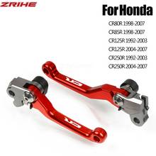 For Honda CR80R CR85R CR125R CR250R 1 pairs Motorcycle CNC Brake Clutch Lever Pivot Lever CR 80R 85R 125R 250R With LOGO 2024 - buy cheap