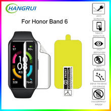 1-10 шт тонкая мягкая HD защитная пленка из ТПУ для Huawei Honor Band 6 Смарт-часы с полным экраном защитная пленка мягкий чехол 2024 - купить недорого