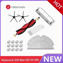 Roborock-accesorios para S5, cepillo principal extraíble, cepillo lateral, piezas de filtro, S6, S50, S6, S5MAX, S6MAXV, más grande S4, E4 2024 - compra barato