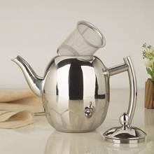 1 litre Tea Kettle Stainless steel Coffee pot induction cooker kettle with filter Teapot tea juice pot 2024 - buy cheap