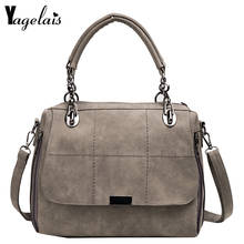 Модная простая дизайнерская сумка, зимняя стильная женская дизайнерская кожаная сумка, женская большая сумка через плечо 2024 - купить недорого