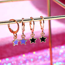 Flatfoosie New Fashion Star Drop Earring for Women Korean Cute Eight Colors Statement Earrings Jewelry Party Friendship Gift 2024 - buy cheap