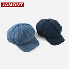 [Jamont] chapéu de outono 2020 estilo britânico, chapéus de gancho elástico, chapéus octagonal para homens e mulheres, tampas casuais da moda, boina, casquette 2024 - compre barato