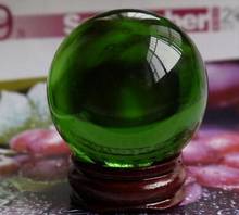 328   Rare Natural Green Glass Crystal Healing Ball Sphere 38mm + Stand New 2024 - buy cheap