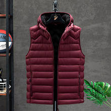 Vest Men Jacket Men's Winter Quality Outwear Warm Padded Vest Coat 2020 Winter Male Sleeveless Jacket Mens Casual Down Vests 2024 - buy cheap
