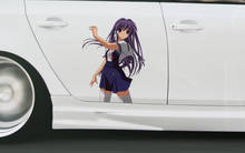 Super sexy adesivos de carro dos desenhos animados anime clannad kye fujibayashi personalidade do carro à prova de riscos decalque da motocicleta decoração à prova dwaterproof água 2024 - compre barato