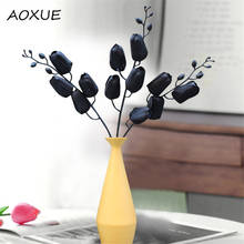 Artificial Black Tulip Real Touch Simulation Flower Calla Wedding Decoration Home Garen Table Fake Flower Arrangement Decor 2024 - buy cheap