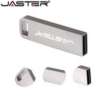 JASTER-Unidad Flash USB 2,0 resistente al agua, Pendrive de Metal plateado, 4GB, 16GB, 32GB y 64GB, con logotipo del cliente 2024 - compra barato