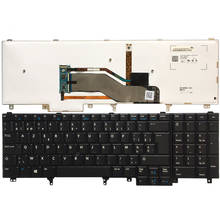 Новая клавиатура для ноутбука в Бельгии для DELL E6520 Teclado E6530 E6540 E5520 E5520M E5530 черная с подсветкой клавиатуры 2024 - купить недорого