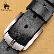 NO.ONEPAUL-cinturones de cuero de moda para hombre, hebilla Retro informal, cinturones de marca de lujo, cinturón de cuero para cintura, envío gratis 2024 - compra barato