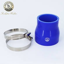 0 Degree Reducer Silicone Hose Straight Durite Silicone + clamp 51-63 63-76 76-89MM Tubi Silicone Mangueira Tube for Intercooler 2024 - buy cheap