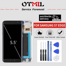 OTMIL Queimar Sombra Para SAMSUNG Galaxy S7 Borda LCD Screen Display Touch com Digitador Quadro Para SAMSUNG S7edge G935 Disply LCD #1 2024 - compre barato