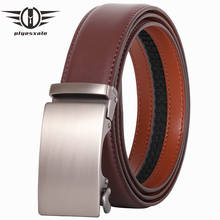 Plyesxale 2020 Men Belt Genuine Leather Luxury Brand Fashion Designer Waist Belt Mens Automatic Belts Black Brown Green Red B83 2024 - buy cheap