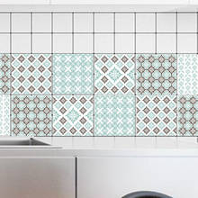 Telhas retro adesivos de parede para banheiro cozinha decoração adesivo impermeável pvc adesivos de parede cintura linha 20x100cm 1 pçs 2024 - compre barato