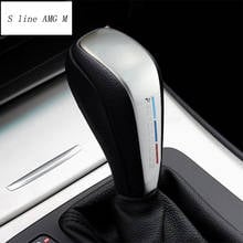 Adesivo para câmbio de marcha de carro, abs, guarnição para acessórios de interior automotivo para bmw 1, 3 series, e87, e90, e92, e93 2024 - compre barato