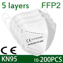 Mascarillas Tapabocas KN95 Mask 95% filtration Facial FFP2 Masks Dustproof Safety Nonwoven Cover Mouth Protective Face Mask 2024 - buy cheap