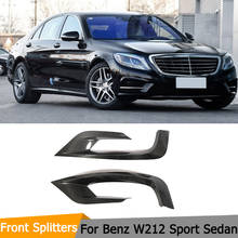 Guardabarros delantero para mercedes-benz Clase S W212 S400 S500 S600 Sport Sedan 2017 2018, decoración, embellecedor de rejilla de ventilación, fibra de carbono 2024 - compra barato