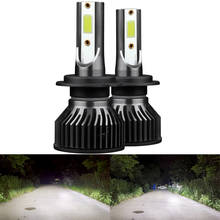 2PCS H11 H4 H7 10000Lm 12V Mini 9005 Lâmpada 9006 Faróis Led Alto Brilho H1 H3 H8 H9 Hb3 Hb4 9004 9007 Levou Luzes Do Carro Lâmpadas 2024 - compre barato