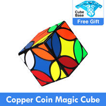 QIYI Copper Coin Magic Cube 3x3x3 Smooth Irregular Speed Puzzle Mofangge Ancient Coin Cubo Magico Children's Educational Toys 2024 - buy cheap