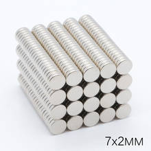 1000pcs/lot 7x2 mm Disk NdFeB Magnet 7*2 mm N35 Strong Disc NdFeB Rare Earth Magnet 7x2 mm Neodymium Magnets 7mm x 2mm 2024 - buy cheap