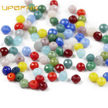 UPGFNK 100pcs 4mm Faceted Austrian Ceramic crystal beads Round ball Spacer Loose beads For jewelry making necklace bracelets DIY 2024 - buy cheap
