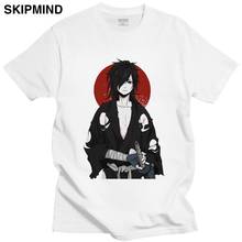 Camiseta legal doroura hyakkimaru mangá, camiseta masculina manga curta, espada samurai, guerreiro japonês anime algodão, presente 2024 - compre barato