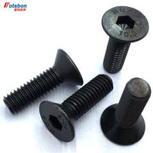 M8/M10/M12 Flat Head Hexagon Socket Screw Hex Countersunk Vis Allen Black Screws Parafuso Bolt Tornillos Schroeven Vida DIN7991 2024 - buy cheap