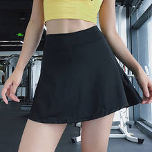 Спортивная короткая мини-юбка для тенниса 2020, дышащая быстросохнущая Женская Спортивная юбка для фитнеса и бадминтона 2024 - купить недорого