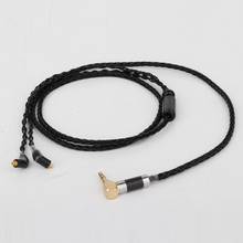 Preffair-Cable de auriculares OCC Chapado en plata, Conector estéreo en ángulo recto de 3,5mm, 8 núcleos, para Etymotic ER4 XR SR ER4SR ER4XR ER3sr er3se 2024 - compra barato
