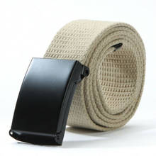 New Men Women Waist Belt Leather Canvas Woven Elastic Stretch Pin Buckle Unisex 2024 - buy cheap