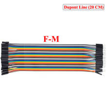 400pcs=1P*40x1Lot New 20cm 2.54mm 1pin 1p-1p / female to male / terminal to Pin / jumper wire Dupont cable lines 2024 - buy cheap